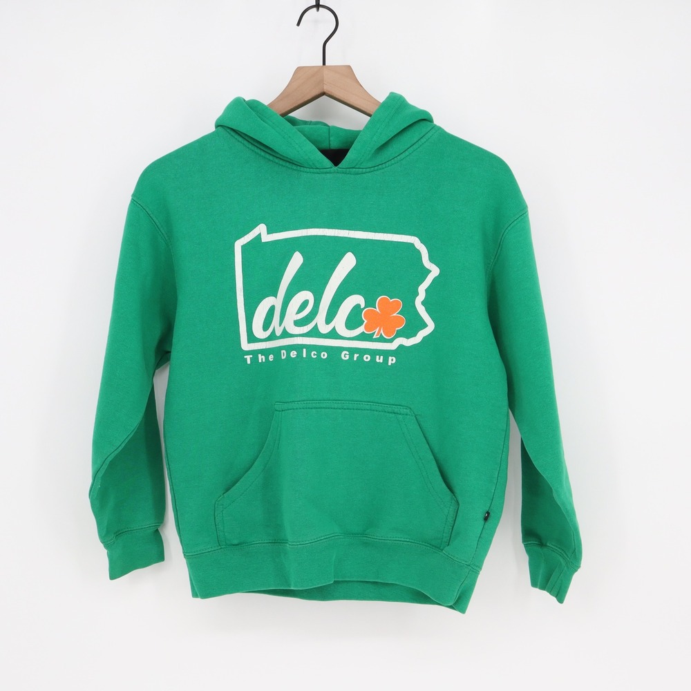 Pennant Sportswear Hoodie Youth YL The Delco Group Green Graphic Good